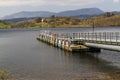 Jetty on lake Windermere, UK Royalty Free Stock Photo