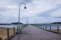 Jetty with lampposts in Coffs Harbour on the East coast of Australia