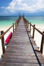 Jetty looking out to paradise. Royalty Free Stock Photo