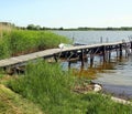 Jetty in the Nature rÃÂ¨serve Neuendorfer Wiek