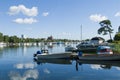 Jetty Nynashamn archipelago town Royalty Free Stock Photo