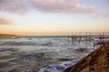 Jetty out to sea, the Mediterranean tranquil skies