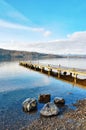 Jetty Over Lake, Windermere Royalty Free Stock Photo