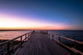 La Gola beach jetty in Alicante, Spain Royalty Free Stock Photo