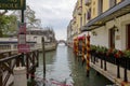 Jetty for parking gondolas in Venice Royalty Free Stock Photo