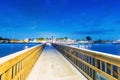 Jetty at sunset, Fort Myers - Florida Royalty Free Stock Photo