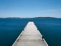 Water pier in France Royalty Free Stock Photo
