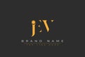 JEV abstract letter logo design Royalty Free Stock Photo