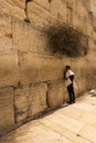 A at the biblical Wailing Wall in Jerusalem, Israel, Middle East Royalty Free Stock Photo