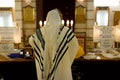 praying in a synagogue
