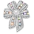 jewel brooch bow with precious stones