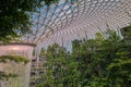 Jewel Changi Airport indoor rain vortex waterfall, Singapore.