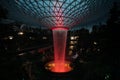 Jewel Changi Airport of Singapore illuminated at night