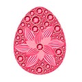 Jewel Easter egg with decorative flower