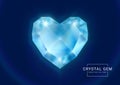 Fantasy crystal jewelry gems, polygon shape stone for game asset