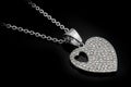 Jewel necklace for women. Heart pendant. Stainless steel