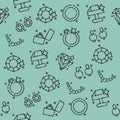 Jeweler icons pattern