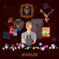 Jeweler jewelry gems industry jewels