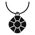 Jeweler necklace icon, simple style Royalty Free Stock Photo