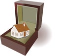 Jewelery box with home inside