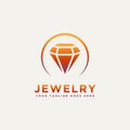 Jewelery premium logo illustration design