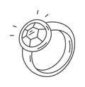 Jewelery Ring Lined Doodle