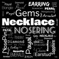 jewelery word cloud, word cloud use for banner, painting, motivation, web-page, website background, t-shirt & shirt printing,