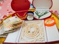 Jewellery and Money as a Wedding gift Royalty Free Stock Photo