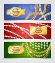 Jewelry Banners Set