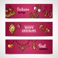 Jewelry Banners Set