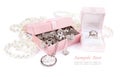 Jewelry box full of silver Royalty Free Stock Photo