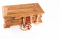 Jewelry box with jewels Royalty Free Stock Photo