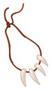 Necklace of fangs or bones, prehistoric jewelry