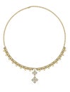 Jewelry design diamond fashion gold necklace.