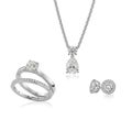 Jewelry diamond and gold set