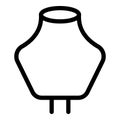 Jewelry dummy empty icon, outline style Royalty Free Stock Photo