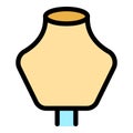 Jewelry dummy empty icon vector flat