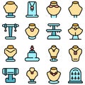 Jewelry dummy icon, outline style Royalty Free Stock Photo