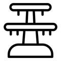 Jewelry dummy stand icon, outline style