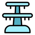 Jewelry dummy stand icon vector flat