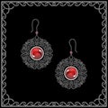 Jewelry earrings Royalty Free Stock Photo