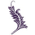 Jewelry feather. Decorative piece of jewelry
