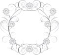 Jewelry floral frame