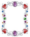 Jewelry frame template Royalty Free Stock Photo