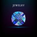 Jewelry. Gemstone. Vector Royalty Free Stock Photo