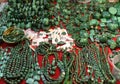 Jewelry made of malachite Royalty Free Stock Photo