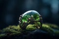 Jewelry made of rare natural druid stone. Generate Ai