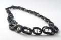 Ecojewelry necklace from bicycle inner tube