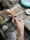 Jewelry maker or goldsmith