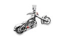 Jewelry for men. Pendant motorbike chopper. Stainless steel